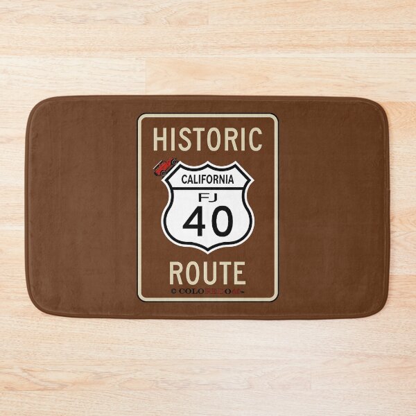 Item preview, California Historic Route 40 - Toyota FJ40 Land Cruiser Sign designed and sold by Coloredo.
