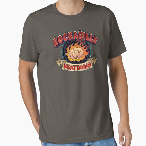 Rockabilly Beatdown (Flaming Fist) Essential T-Shirt