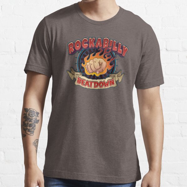 Rockabilly Beatdown (Flaming Fist) Essential T-Shirt