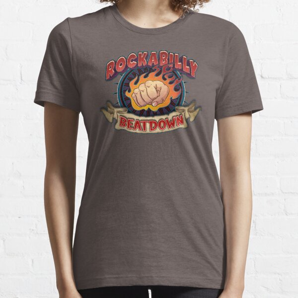 Rockabilly Beatdown (Flaming Fist) Essential T-Shirt