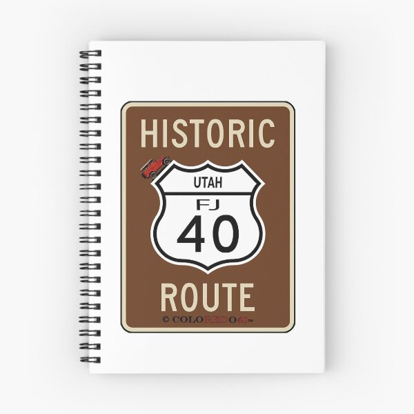 Item preview, Utah Historic Route 40 - Toyota FJ40 Land Cruiser Sign designed and sold by Coloredo.