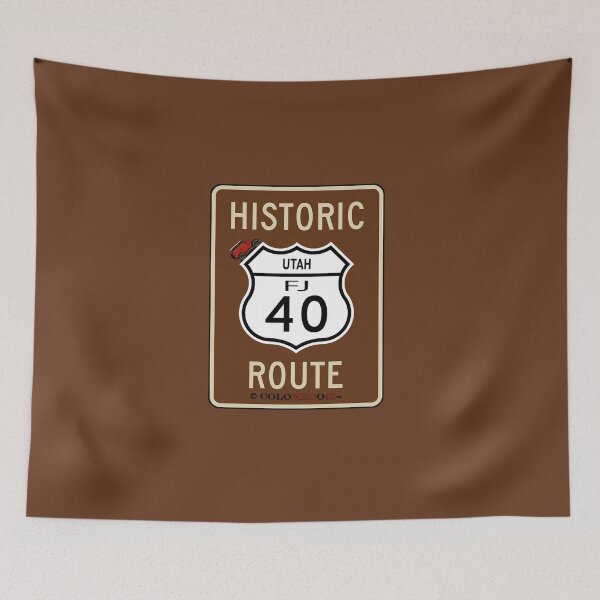 Item preview, Utah Historic Route 40 - Toyota FJ40 Land Cruiser Sign designed and sold by Coloredo.