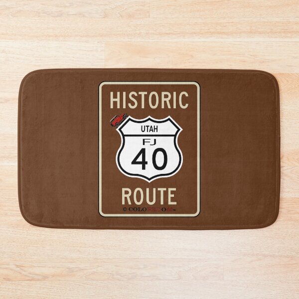 Item preview, Utah Historic Route 40 - Toyota FJ40 Land Cruiser Sign designed and sold by Coloredo.