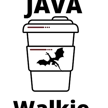 Aperçu de l'œuvre Java Walkie Sticker de StikEmUp Stickers 