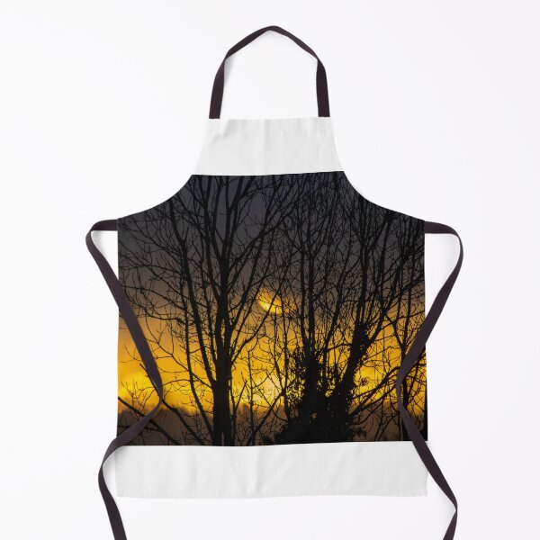 Item preview, Winter sunrise through trees in Knowbury, Shropshire designed and sold by HalcyonPrints.