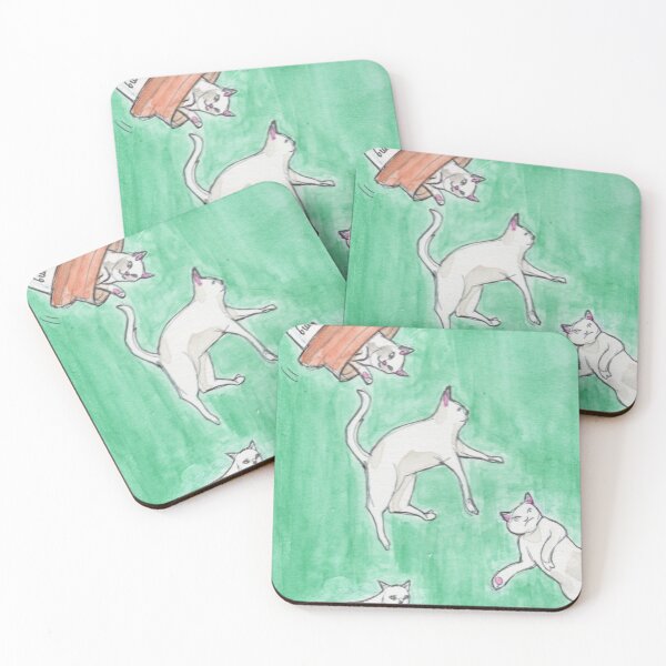Item preview, Antidepressant cats designed and sold by idledaze.