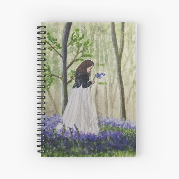Charlotte In The Bluebells Spiral Notebook