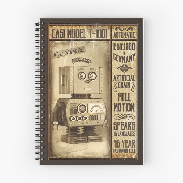 Item preview, Fictional Vintage Robot Poster designed and sold by CR Media.