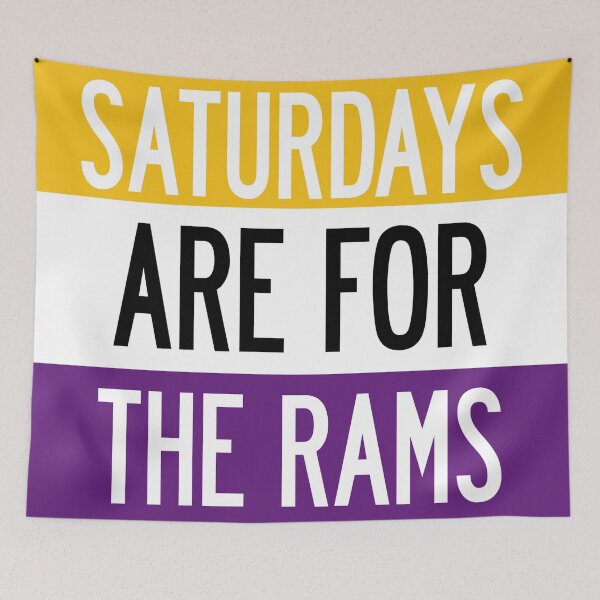 Item preview, saturdays are for the rams designed and sold by juliajohnsonx.