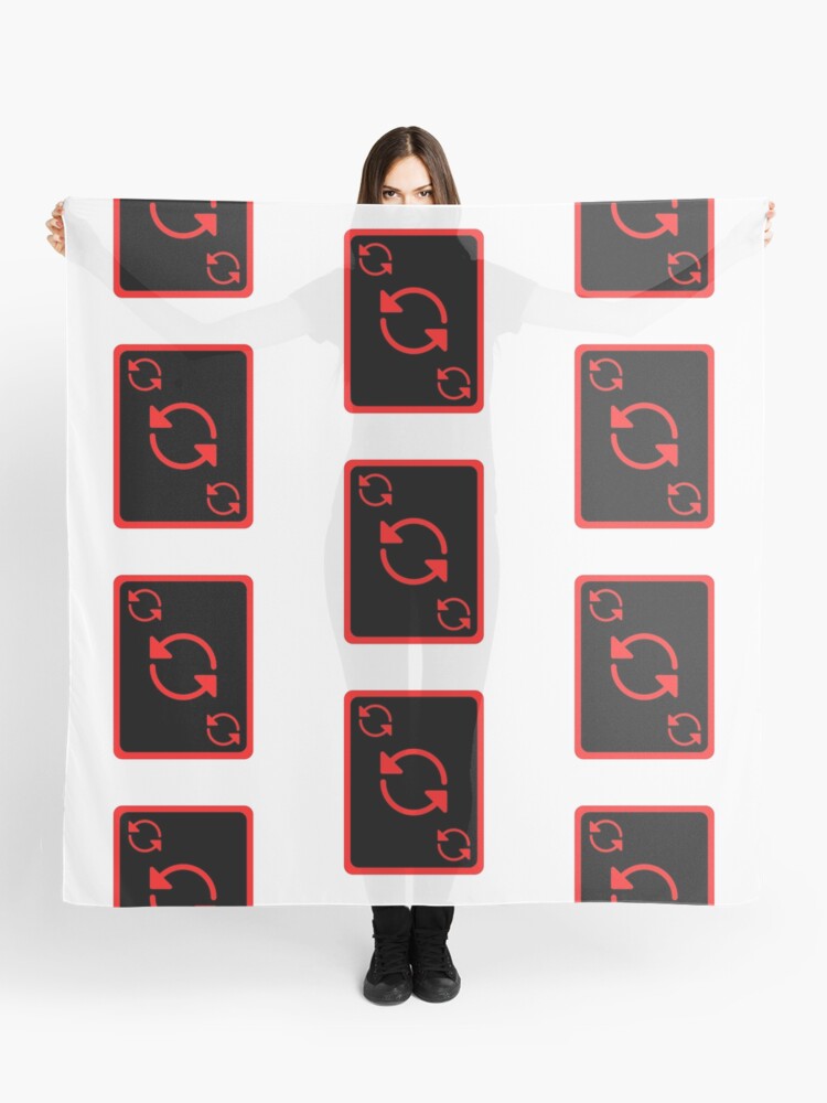 Red Uno Reverse Scarves for Sale