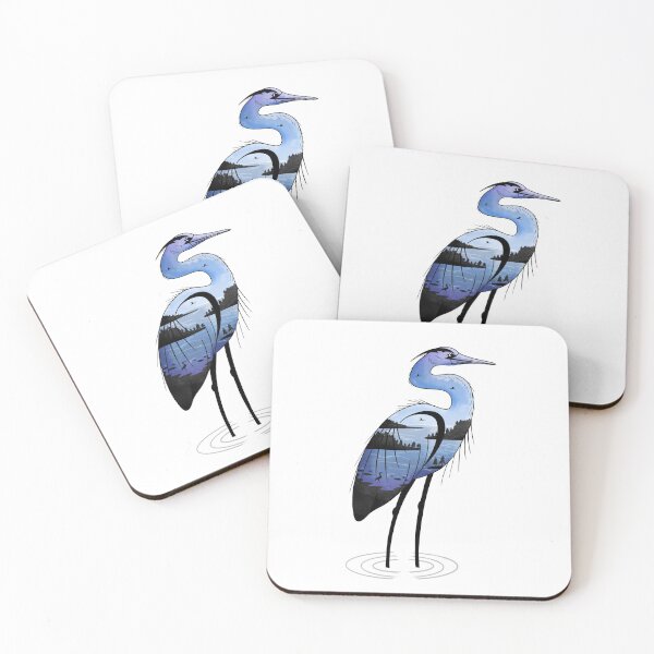 Item preview, Great blue heron on the Pacific west coast designed and sold by Mya Van Woudenberg.