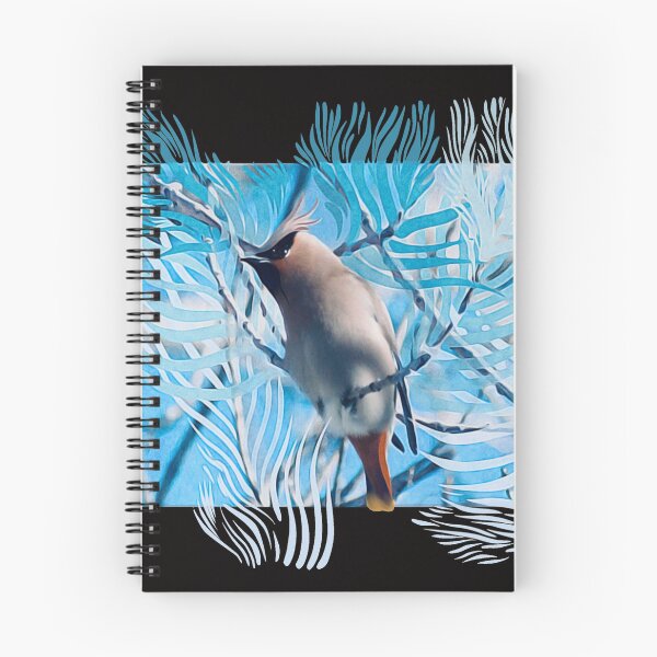 Item preview, Waxwing Bird Floral  designed and sold by faztheartnoob.