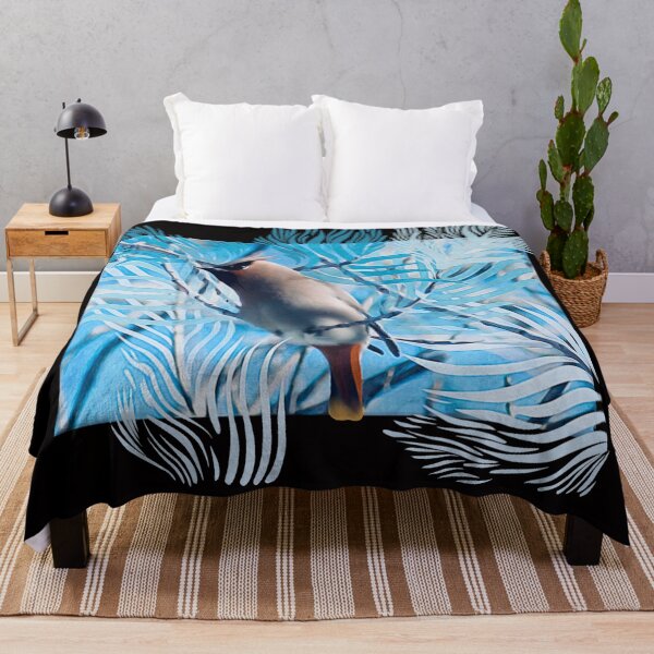 Item preview, Waxwing Bird Floral  designed and sold by faztheartnoob.