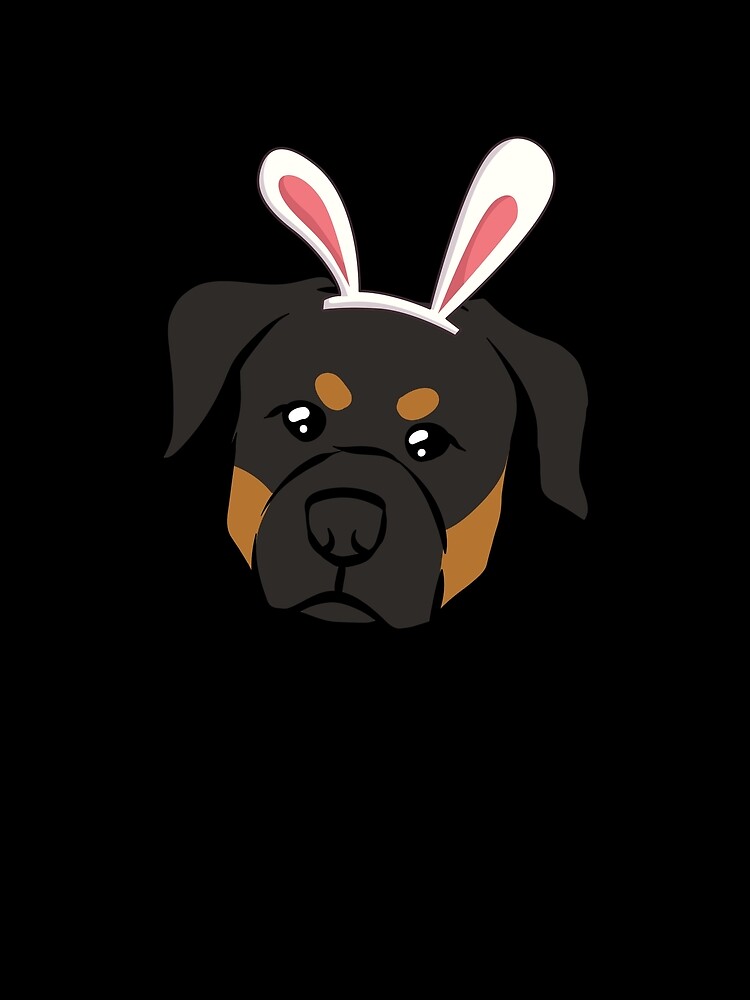 Thumbnail 3 von 3, Tuch, Easter Rottweiler Bunny Ears Costume Funny Easter Dog Gear designt und verkauft von DynamicDesign.
