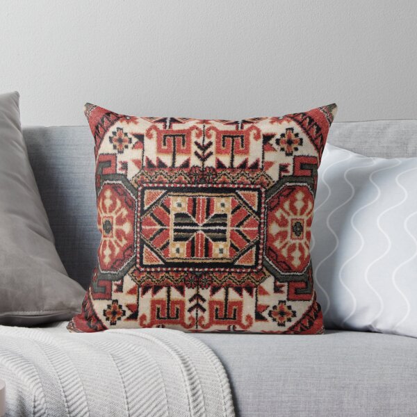 geometric pattern Persian carpet Throw Pillow