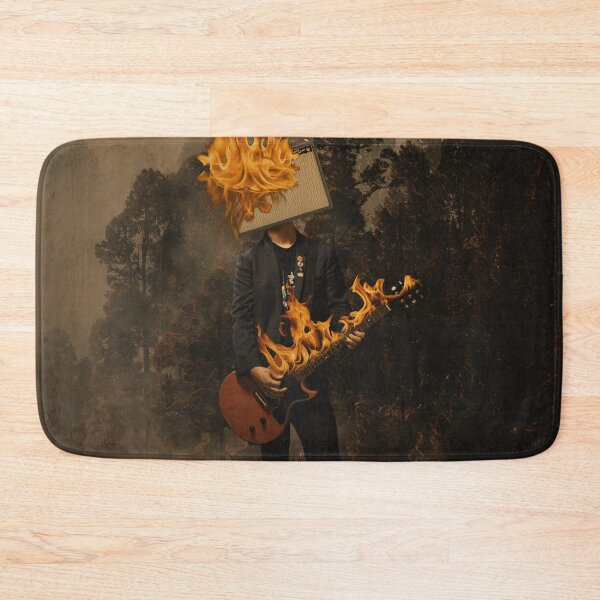 Item preview, Burning Passion: The Guitar Lover - Digital Collage designed and sold by DoggoTankDesign.
