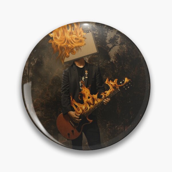 Item preview, Burning Passion: The Guitar Lover - Digital Collage designed and sold by DoggoTankDesign.