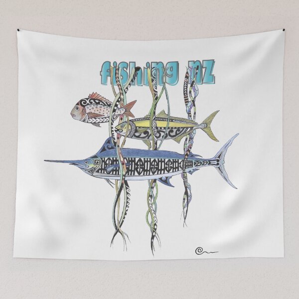 Item preview, Fishing New Zealand designed and sold by Linda Bassett.
