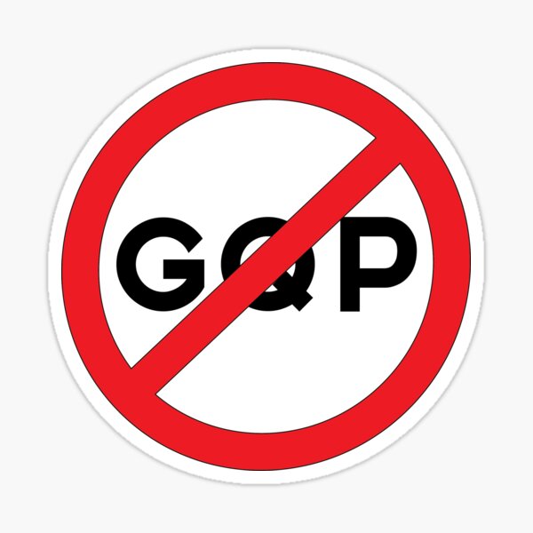 No GQP Sticker