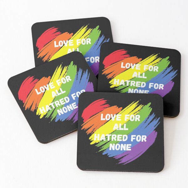 Item preview, Love for All, Hatred for None - LQBTQ Pride designed and sold by Paradox Gifts.