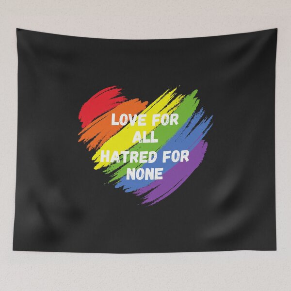 Item preview, Love for All, Hatred for None - LQBTQ Pride designed and sold by Paradox Gifts.