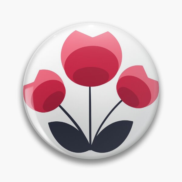 Item preview, Red and Pink Mid Century Modern Flower designed and sold by Orchyd.