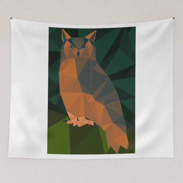Item preview, Geometric Owl designed and sold by ClaresColoring.