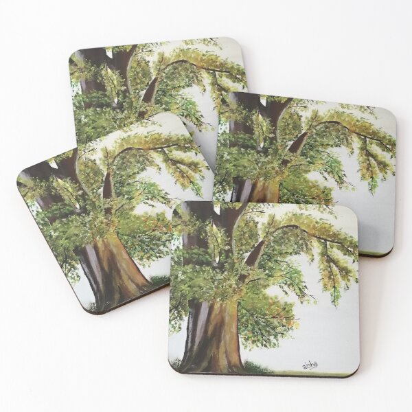 Item preview, Oil painting of a lush spring bloom green tree designed and sold by Abha-Hues.