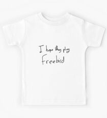 Camiseta para niños Espero que jueguen Freebird -Negro