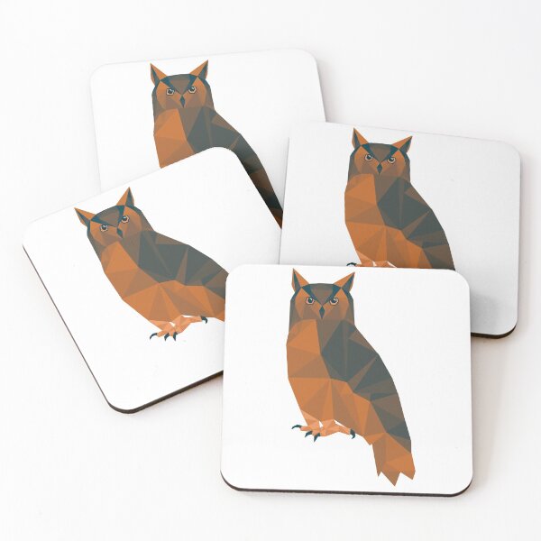 Item preview, Geometric Owl  designed and sold by ClaresColoring.