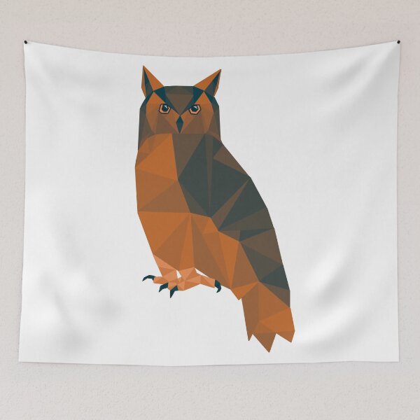 Item preview, Geometric Owl  designed and sold by ClaresColoring.