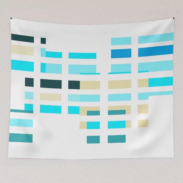 Item preview, blue teal aqua designed and sold by T-P-W.