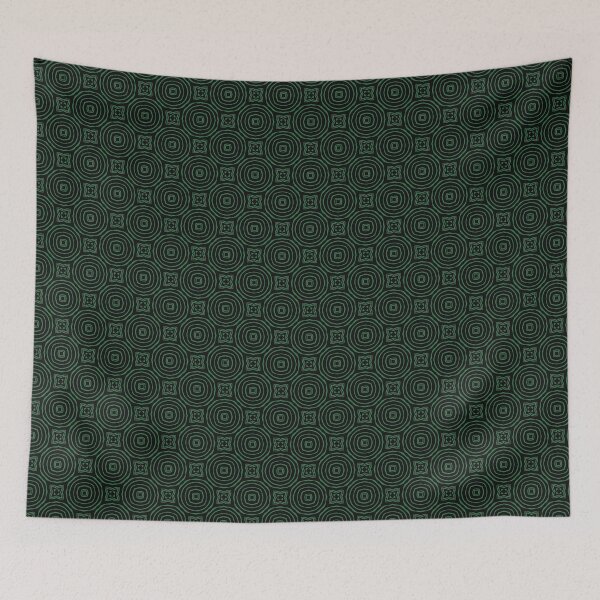 Item preview,   Geometric Pattern  Circles Black Green designed and sold by Antava.