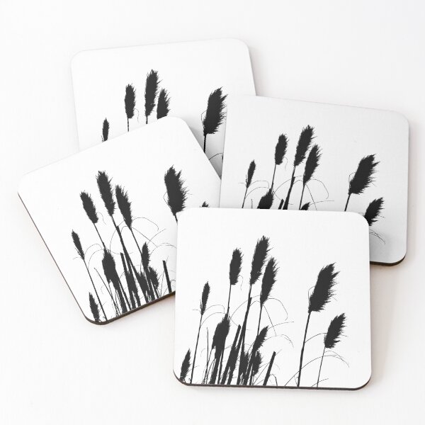 Item preview, Reeds Black And White Plant Artwork designed and sold by badlydrawnbabe.