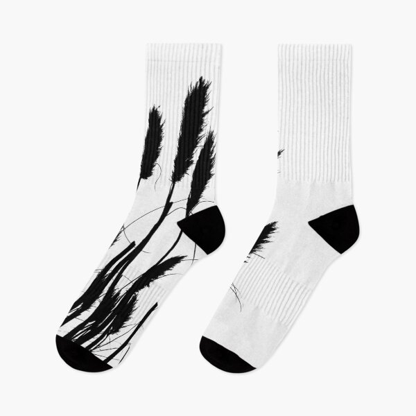 Item preview, Reeds Black And White Plant Artwork designed and sold by badlydrawnbabe.