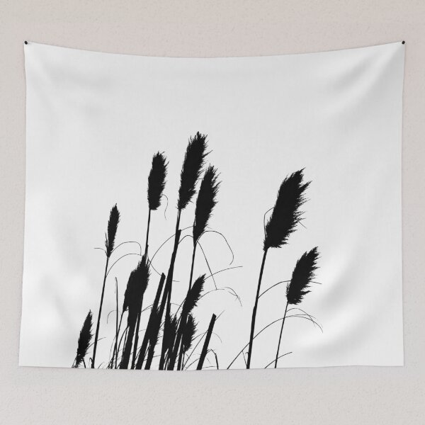 Item preview, Reeds Black And White Plant Artwork designed and sold by badlydrawnbabe.