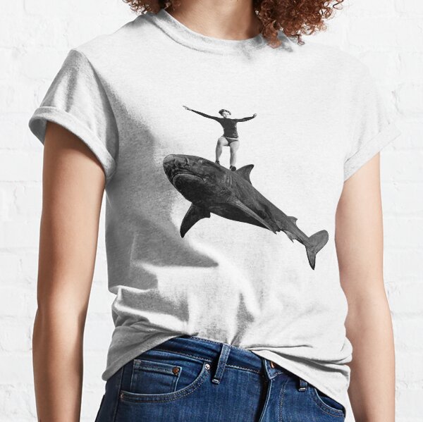 Black And White Shark Gifts Merchandise Redbubble - jaws vs orca roblox
