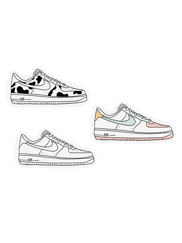 "Air Force 1 sticker set" Sticker for Sale by LailyEldridge Redbubble