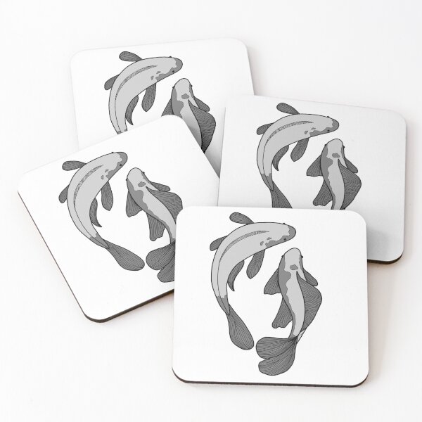 Item preview, Black and white koi designed and sold by Sunfishstudio.