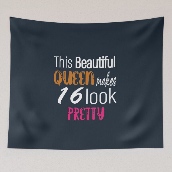 Item preview, This queen makes 16 look pretty: family Shirts, anniversary Day Shirt ,16th Birthday Shirt, 16th Birthday Gift For Her, women shirt. designed and sold by comeonyassine21.