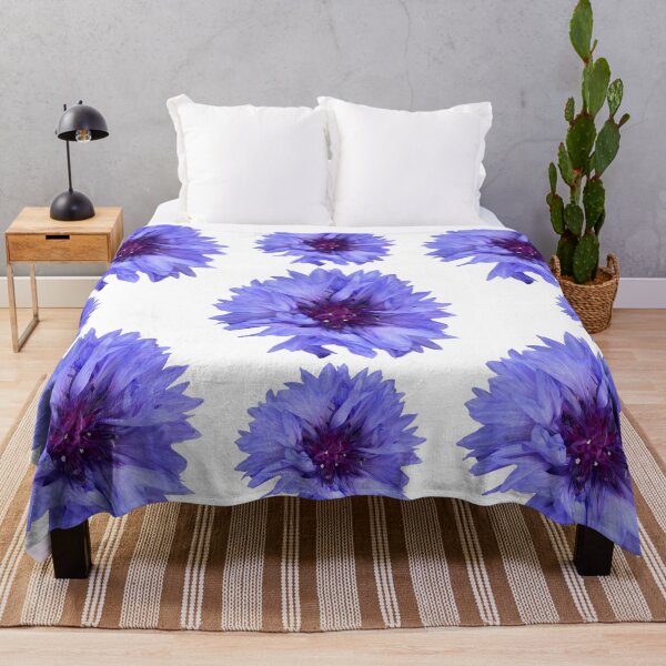 Item preview, Blue Flower Cornflower Still Life Floral Photography designed and sold by CottoVerdi.