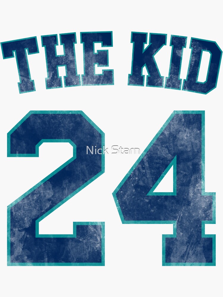 Ken Griffey Jr. - The Kid - Baseball Nickname Jersey - Modern Distressed  Sticker for Sale by Nick Starn