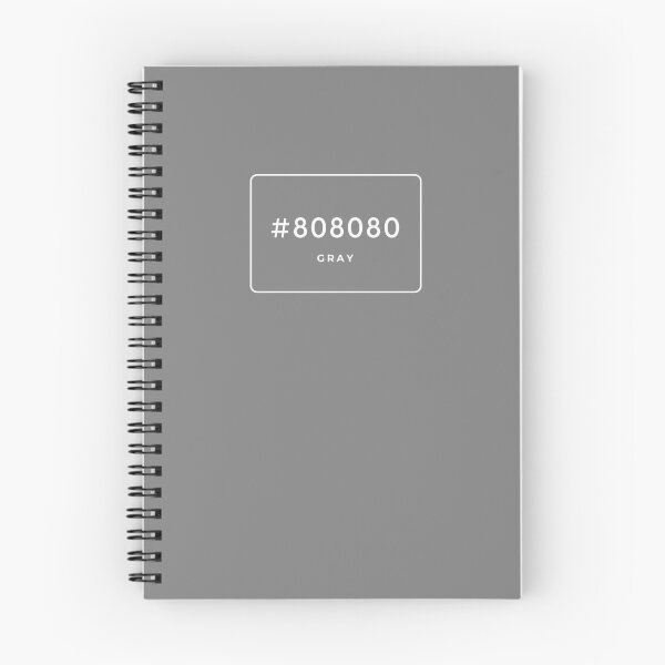 Item preview, GRAY Hex Code Color #808080 (White print) designed and sold by MinimalSketches.