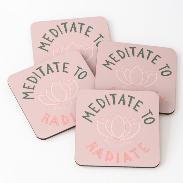 Item preview, Meditate to Radiate lotus yoga art designed and sold by YukariWilson.