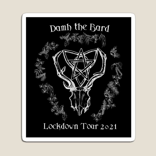 Artikel-Vorschau von Damh the Bard Lockdown 21 (Weißes Bild, transparenter Hintergrund), designt und verkauft von Cerrilee.