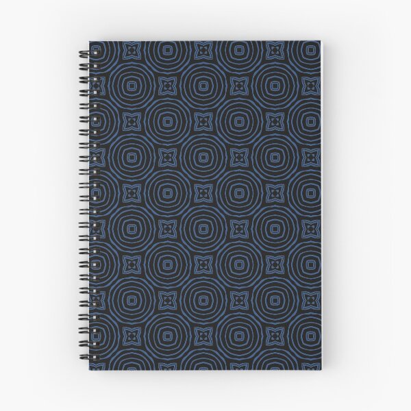 Item preview,  Geometric Pattern Circles Black Blue designed and sold by Antava.