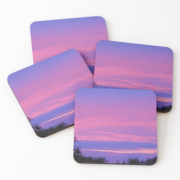 Item preview, vibrant pink purple light sun setting cloudy fluff pretty love designed and sold by leiriin.
