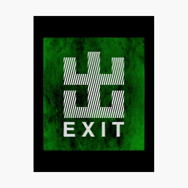 Item preview, Exit sign Hong Kong MTR style designed and sold by schawnlees.