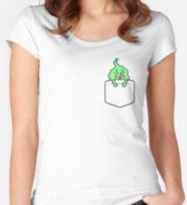 pocket dimple Women's Fitted Scoop T-Shirt