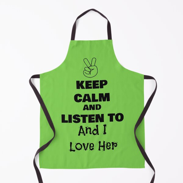 Item preview, Keep Calm and Listen to And I Love Her designed and sold by QuotesDogma.